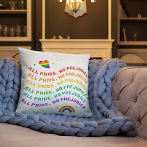 Pride Pillow | Accent | Sleep | LGBTQ | Transgender | Non-Binary | Lesbian | Gay | Rainbow | Love | Equality | BLM