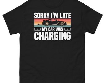 Electric Car Charging T-Shirt: Sustainable Energy Gift