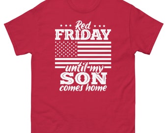 Red Fridays Remember Everyone Deployed Military USA Flag