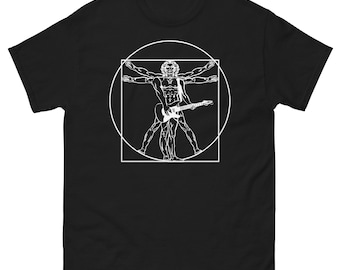 Da Vinci Vitruvian Man Guitar T Shirt - Foto 8