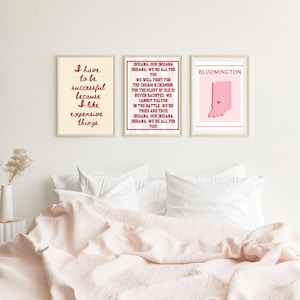 Bloomington Indiana IU wall print art