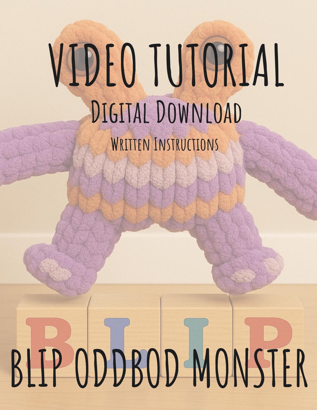 BLIP Finger Knit Mini Monsters Pattern | Oddbod Monsters PDF + Video ...