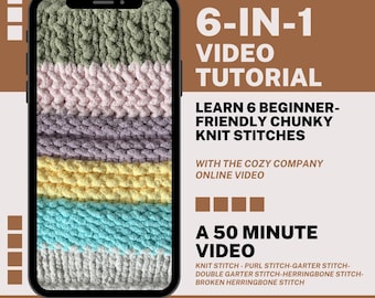 6-i-1 grovstickade filtstygn - Direktnedladdning - Videohandledning - Nybörjarvänlig - PDF-guide