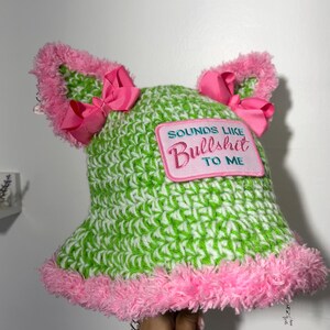 Fluffy “sounds like BS to me” bucket hat