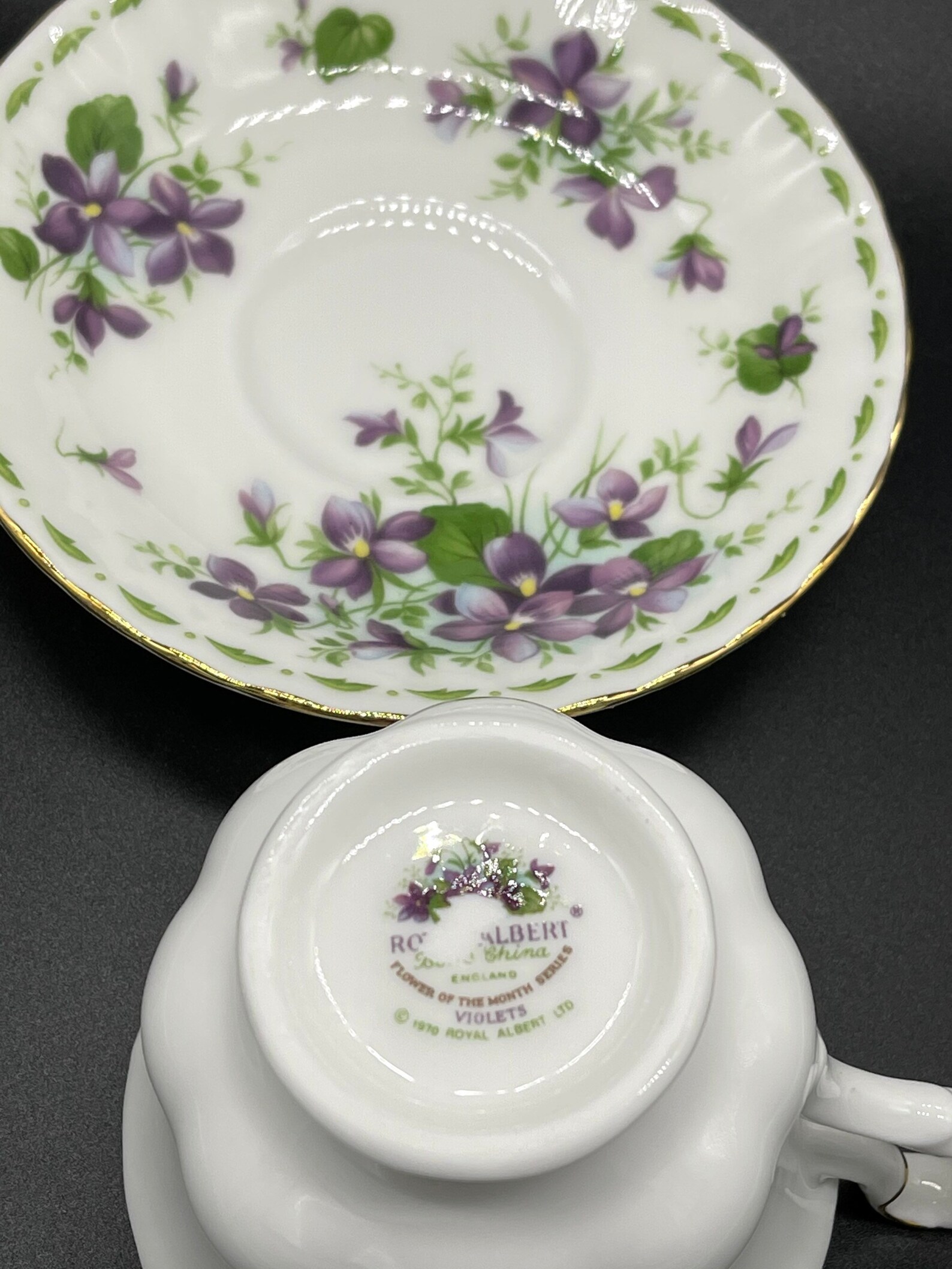 Royal Albert Flower Of The Month Series July Tea Cup & Saucer Etsy