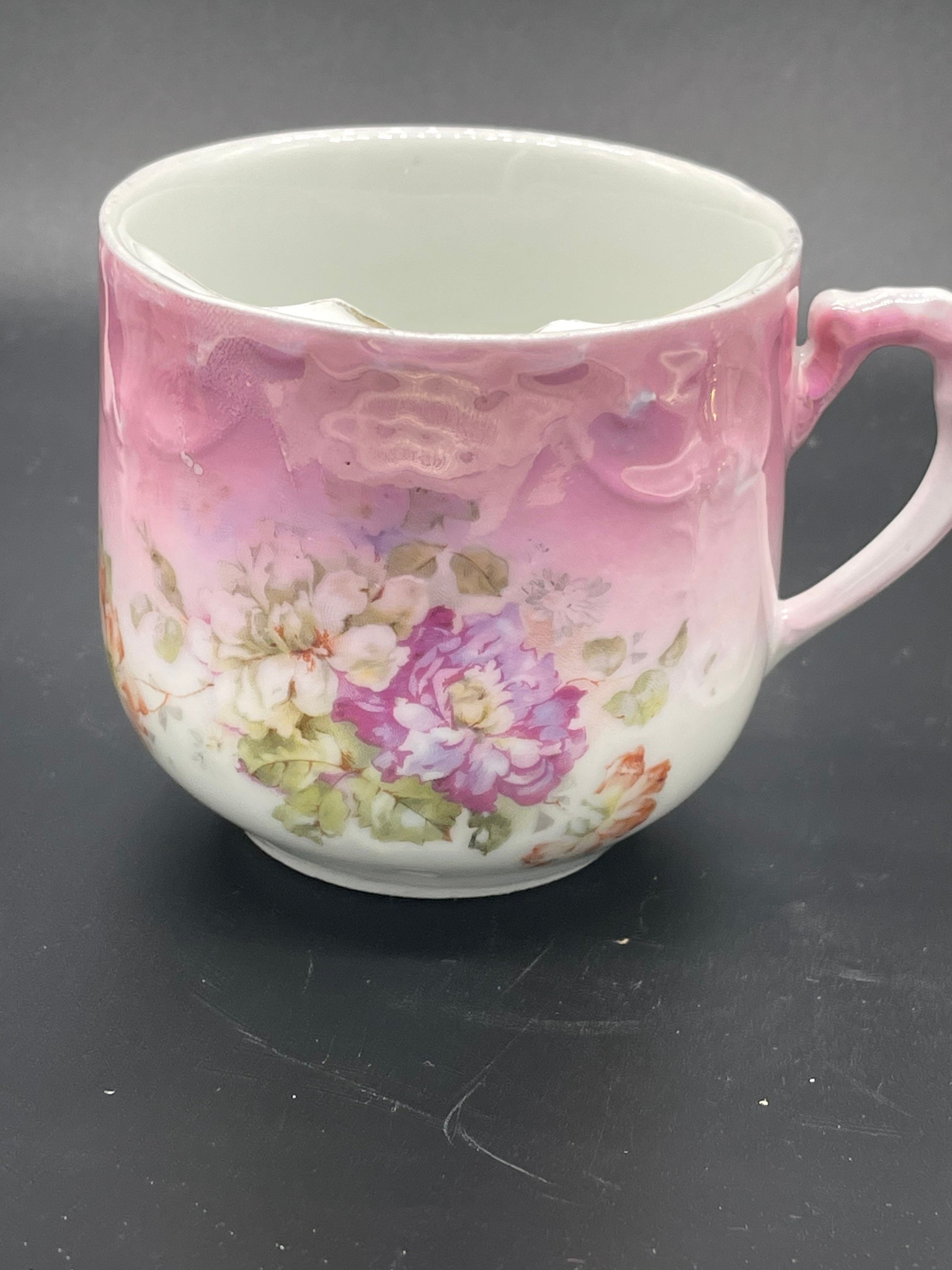 Lot of 3 VINTAGE SHAVING MUGS Floral designs with gold accents Etsy.de