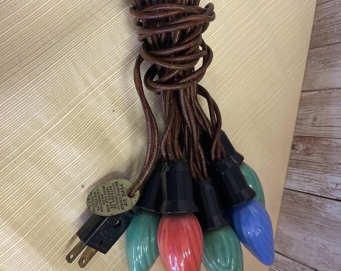 Vintage C7 Christmas String Lights W/ BULBS L.P. Corp TESTED! - Etsy