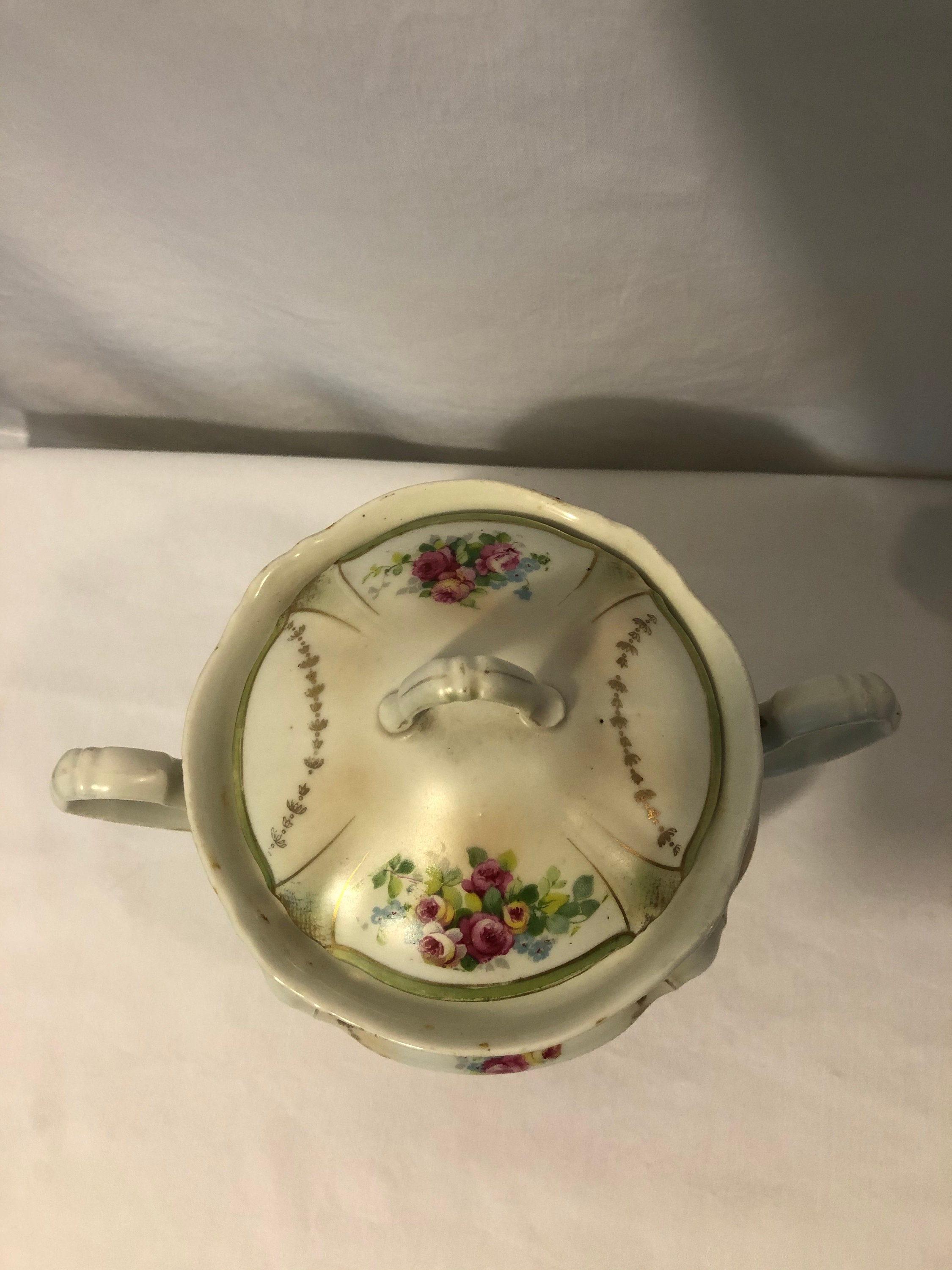 Vintage German sugar bowl with lid Etsy.de