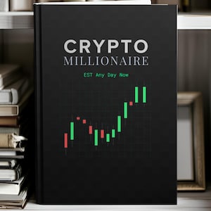 Crypto Millionaire Journal - Matte Hardcover Trading Notebook | Crypto Trading Journal Graph Design | Perfect Gift for Crypto Enthusiasts