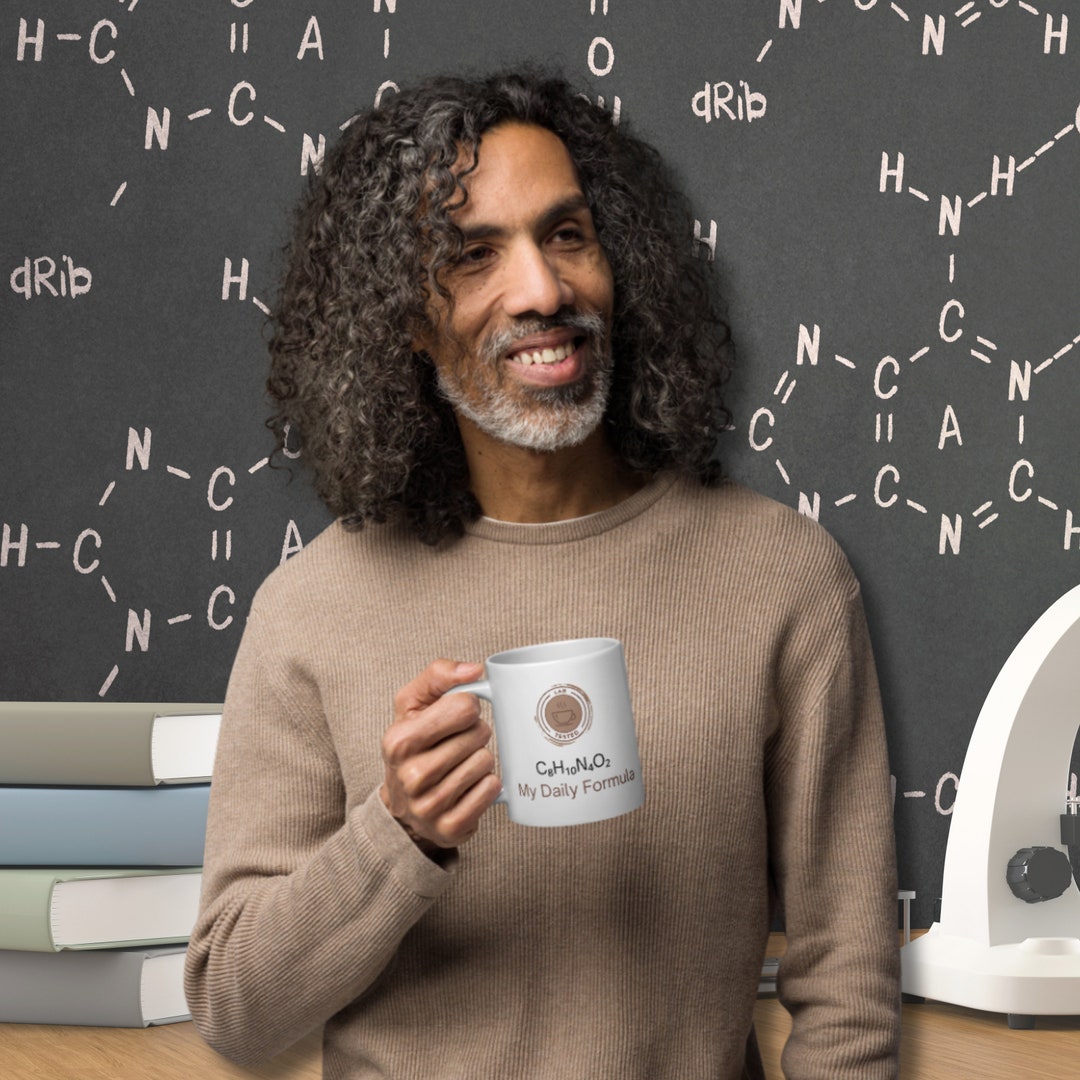 C8 H10 N4 O2 – My Daily Formula Coffee Mug | Caffeine Molecule Humor ...