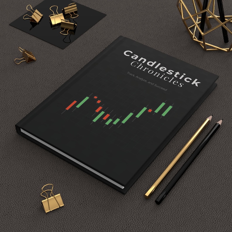 Trading Time Note Book Candlestick Chronicles Trading Journal | Matte Hardcover Notebook for ...