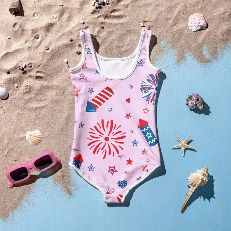 All-Over Print Kids Swimsuit