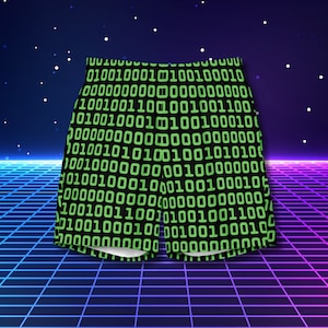 Binary zwembroek voor heren | Cadeau computerprogrammeur | Leuk badpak | 0 en 1 | Cadeau voor hem