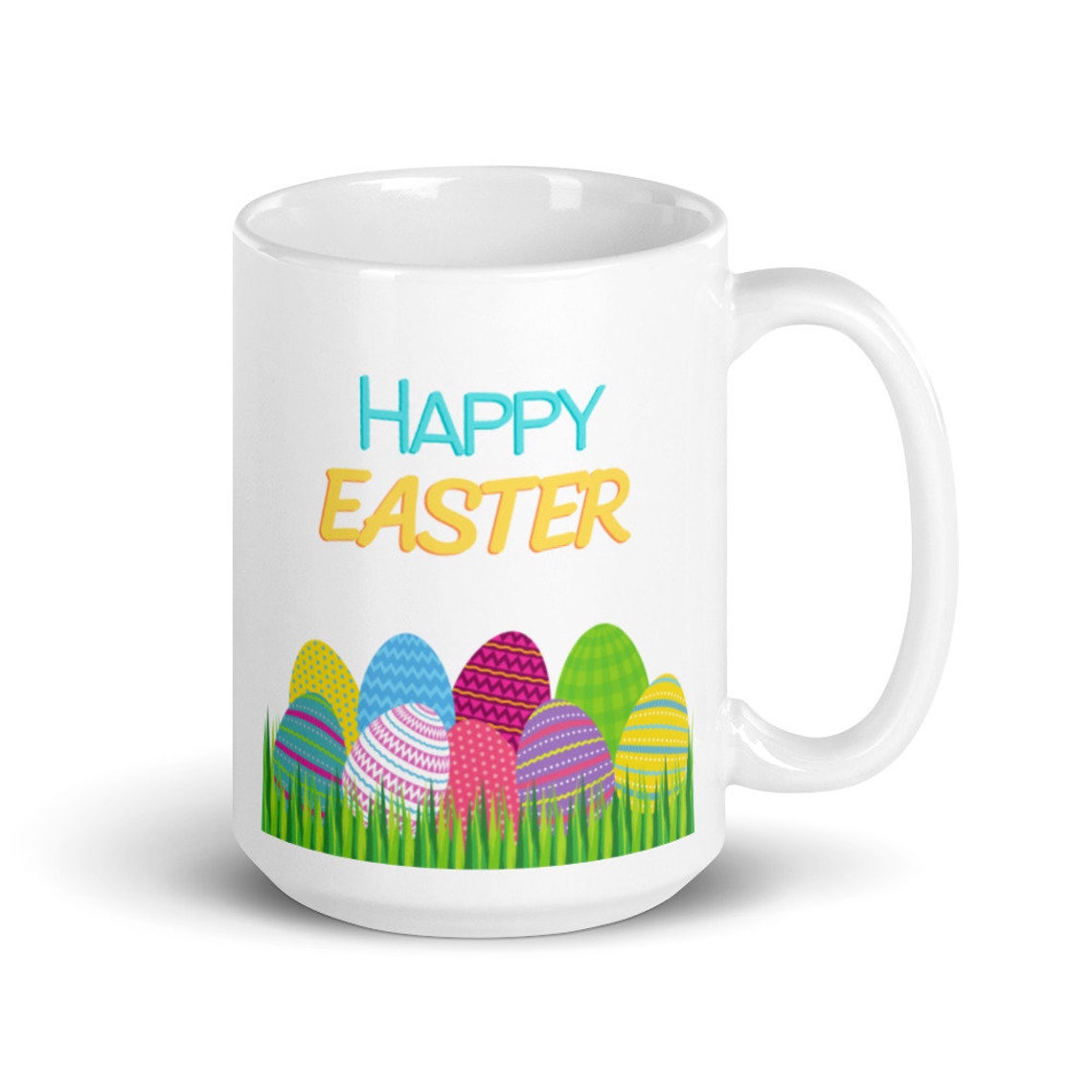 Happy Easter Mug Easter Eggs Easter Basket Mug Easter Cup Cute Mug ...