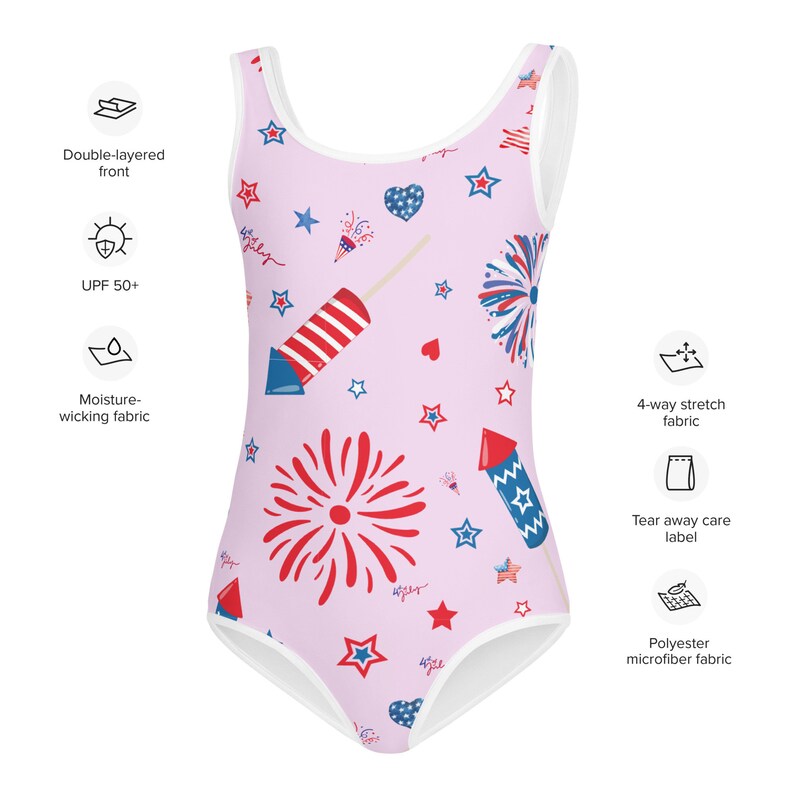 All-Over Print Kids Swimsuit
