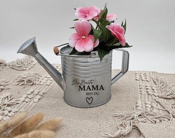 Watering can, "You're the best mom," Mother's Day gift, decorative metal flower pot, gift for mom, Mother's Day present