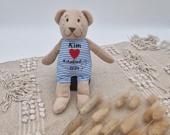 Personalized teddy bear for starting kindergarten – cuddly toy with name & date – gift for starting school or kindergarten – comfort bear