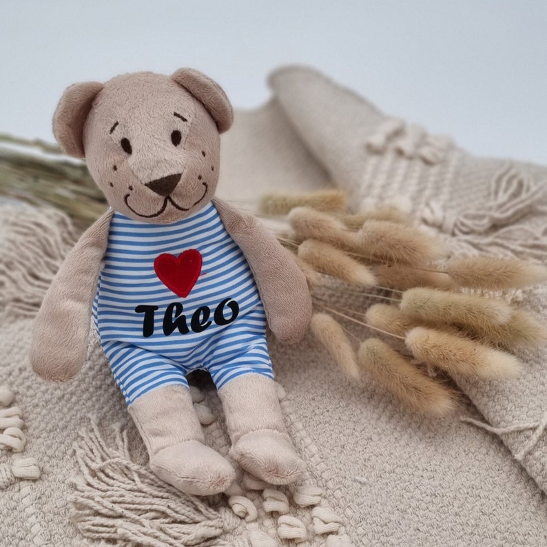 Teddy personalisiert Kuschelbär Teddy mit Namen Bär personalisiert personalisierter Teddybär Teddy Kuscheltier mit Namen Bild 4