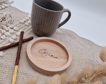 Personalized coaster | Wooden glass coaster | Coaster | Gift | Serving tray | Candle coaster | Housewarming gift |