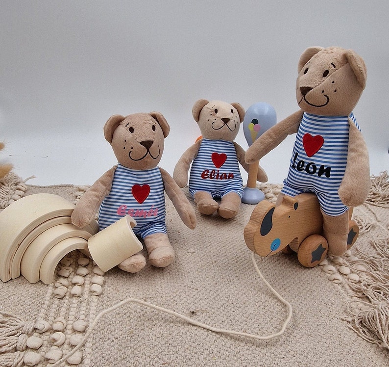 Teddy personalisiert Kuschelbär Teddy mit Namen Bär personalisiert personalisierter Teddybär Teddy Kuscheltier mit Namen imagem 1