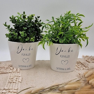 Personalized flowerpot thank you | personalized flowerpot | flowerpot with name | planter for flowers thank you | flowerpot thank you | thank you