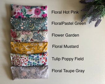 Lavender heating pad hot & cold pack eye pillow aromatherapy gift for her mom friend anniversary birthday yoga spa Christmas gift under 15