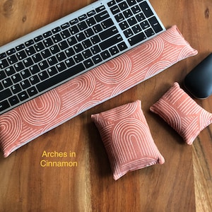 Gift set Keyboard mouse wrist rest ergonomic support Mothers Fathers Day coworker teacher new job graduation birthday gift for him her