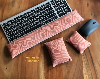 Gift set Keyboard mouse wrist rest ergonomic support Mothers Fathers Day coworker teacher new job graduation birthday gift for him her