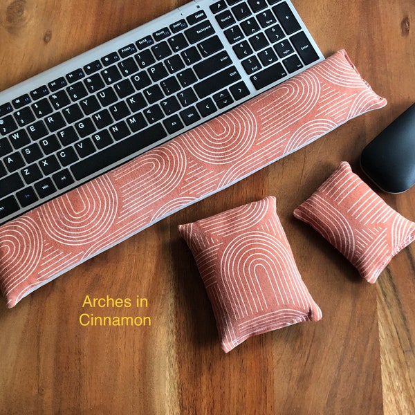 Gift set Keyboard mouse wrist rest ergonomic support Mothers Fathers Day coworker teacher new job graduation birthday gift for him her