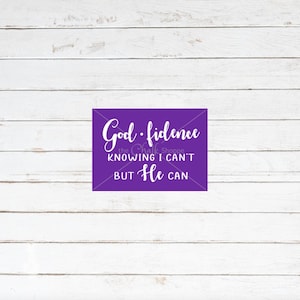 God-Fidence Reusable Adhesive Silkscreen Stencil | Adhesive Transfer | Chalk Screen Print | Stencils for Wood Signs | DIY Signs | Easy Signs
