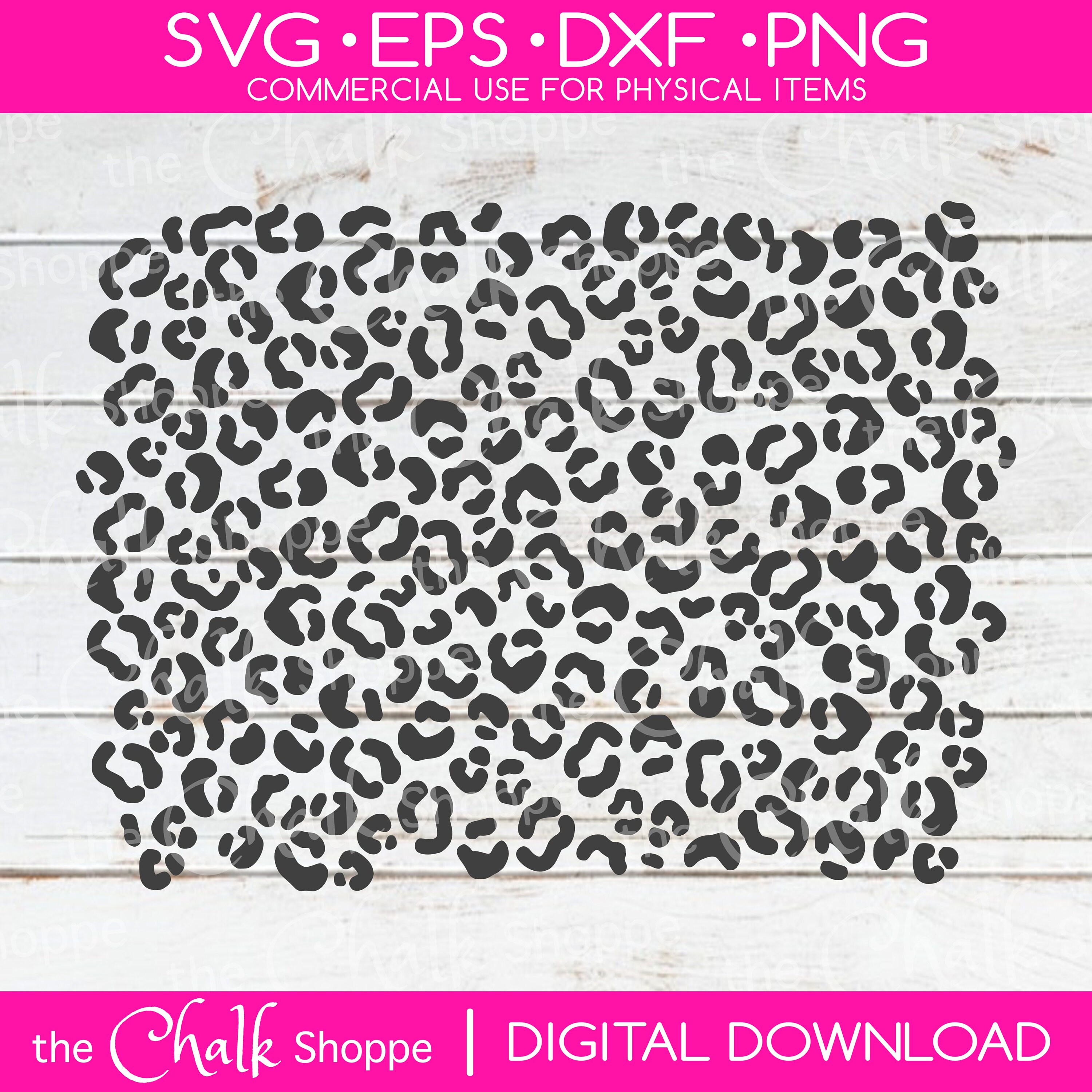 Leopard Print - Svg | Eps | Dxf | Png | Digital Downloads - SVG File ...