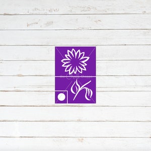 Pretty Little Flower Silkscreen Adhesive Stencil