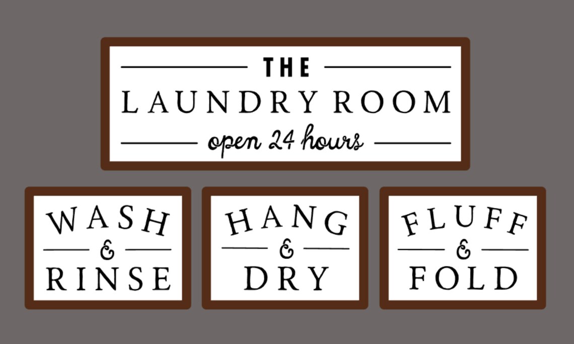 The Laundry Room Adhesive Silkscreen Stencil Etsy