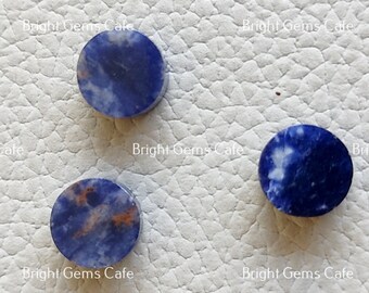 Lot of 6 Sodalite Round Calibrated Cabochon High Quality 9mm 10mm 12mm Gemstones Lot of 6 Sodalite Round Calibrated Cabochon High Quality 9mm 10mm 12mm Gemstones