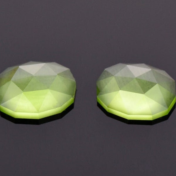 Natural Peridot Oval Rose cut 5X7mm 6X8mm loose gemstone green calibrated gemstone