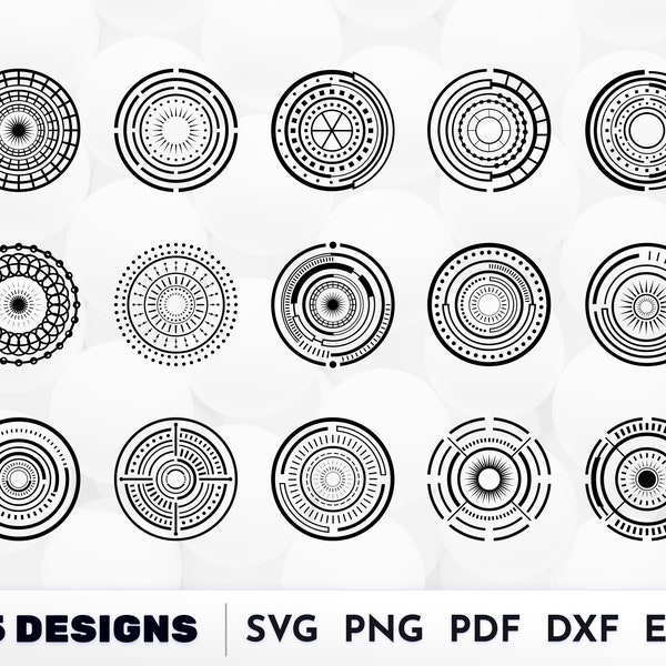 Mandala Svg, Mandala Patterns: Digital Svg Files for Laser Cutting, Mandala Clipart, Sacred geometry, Sacred art Svg, Decorative cuts