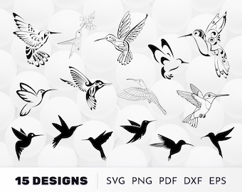 Hummingbird Svg, Bird Clipart, Hummingbird Silhouette, Hummingbird Vector, Hummingbird Svg Bundle, Bird Svg, Cricut Cut File