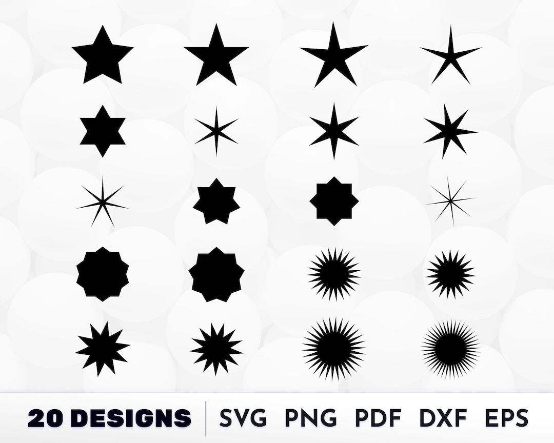 Curved Rounded Star Svg Star SVG Sparkle Svg Sparkle Cut Files Shooting Star Svg - Etsy UK