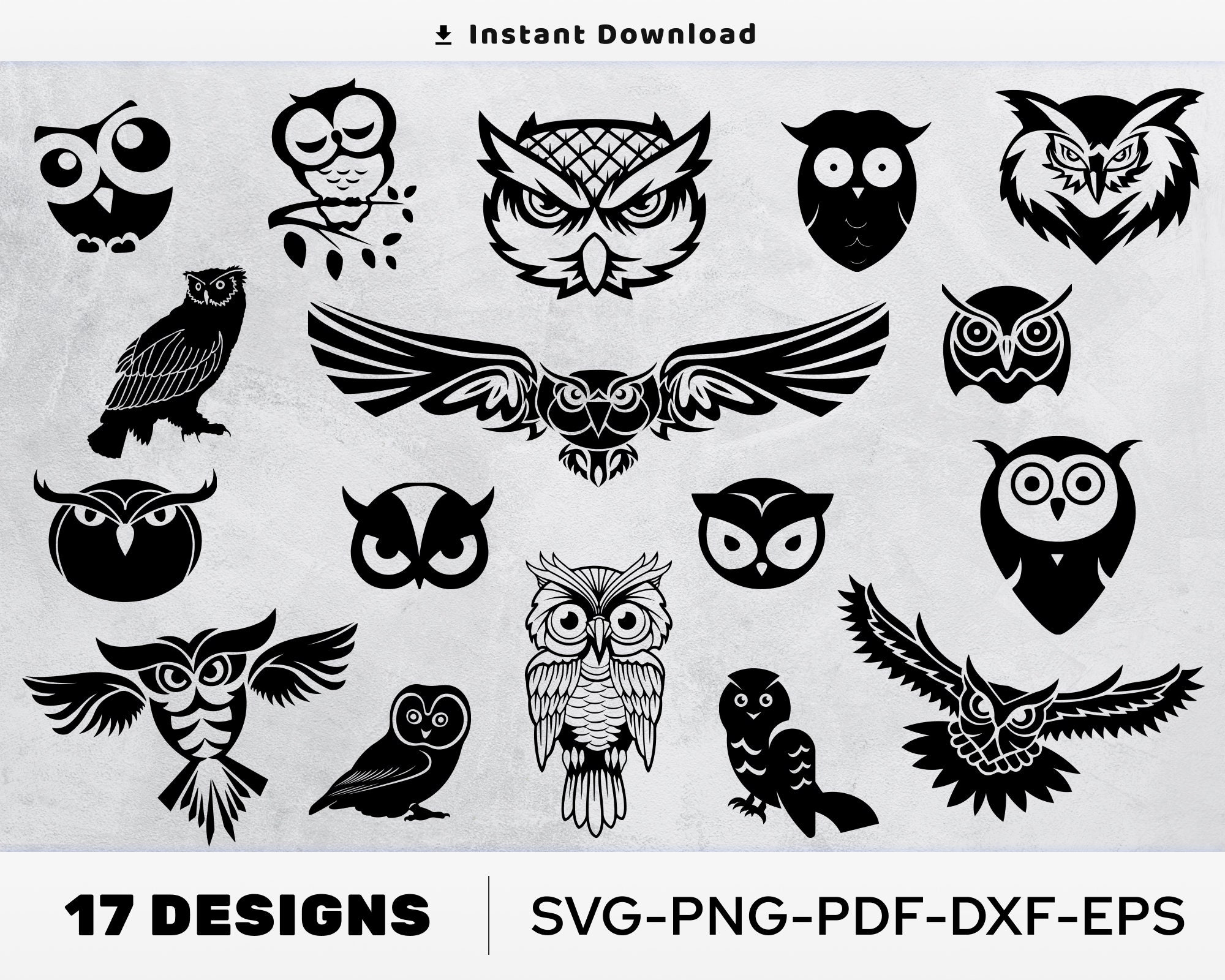 Owl Svg Files Owl Cut File Owl Clipart Owl Svg Files for | Etsy