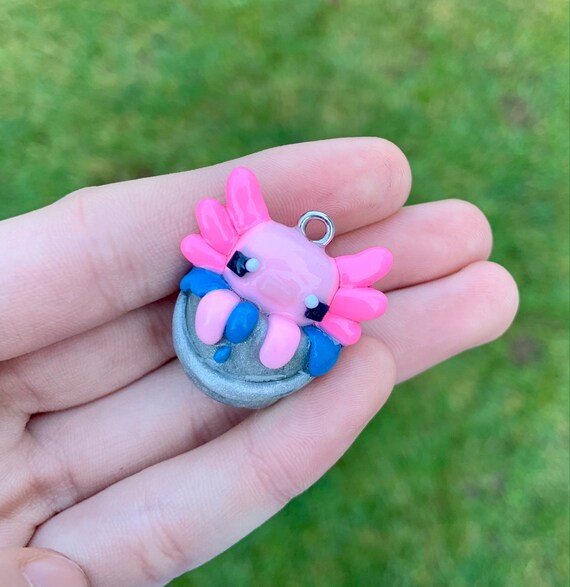 Clay Axolotl Charm 