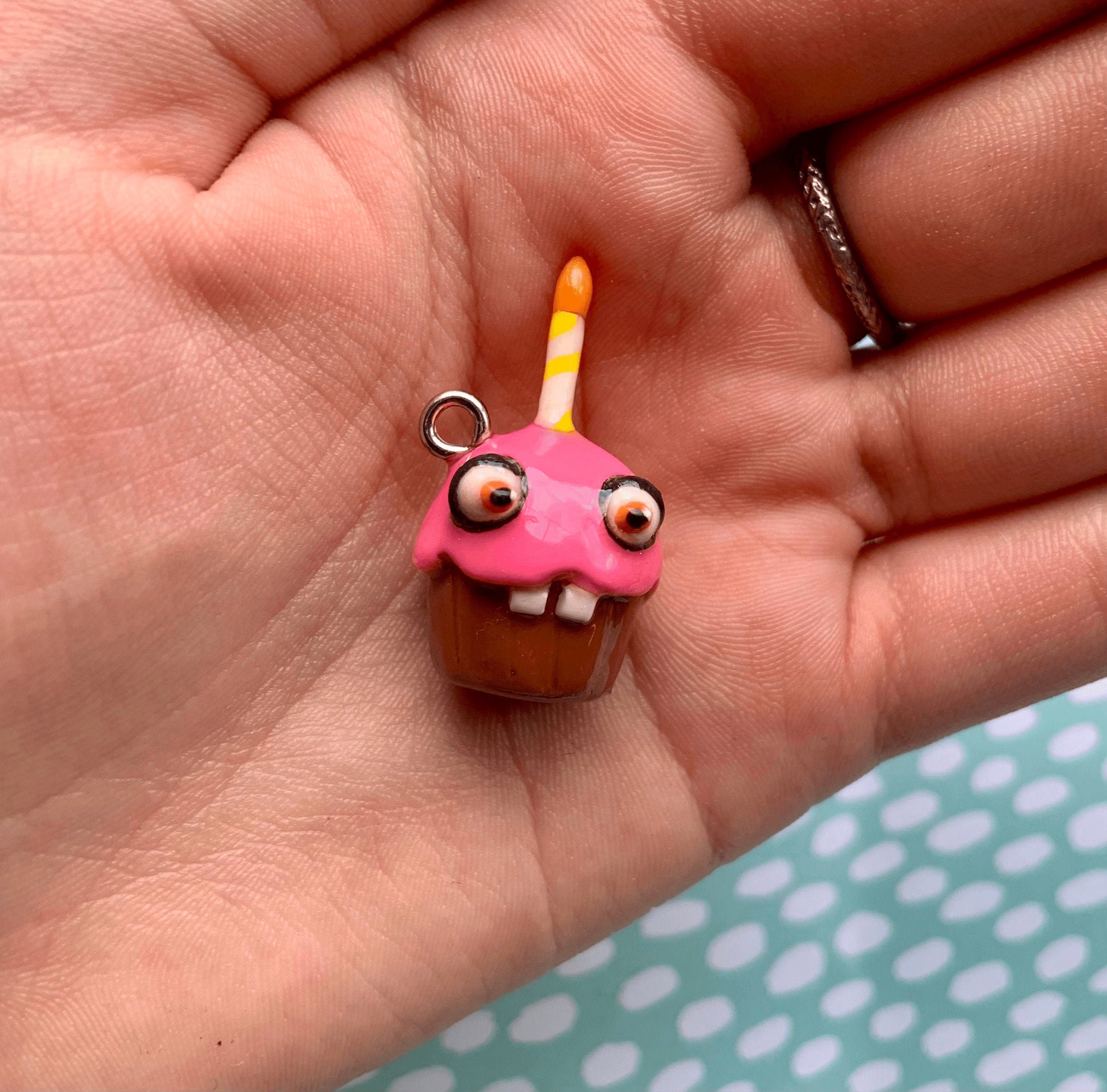 Polymer Clay Five Nights at Freddys Chicas Cupcake Charm (fnaf