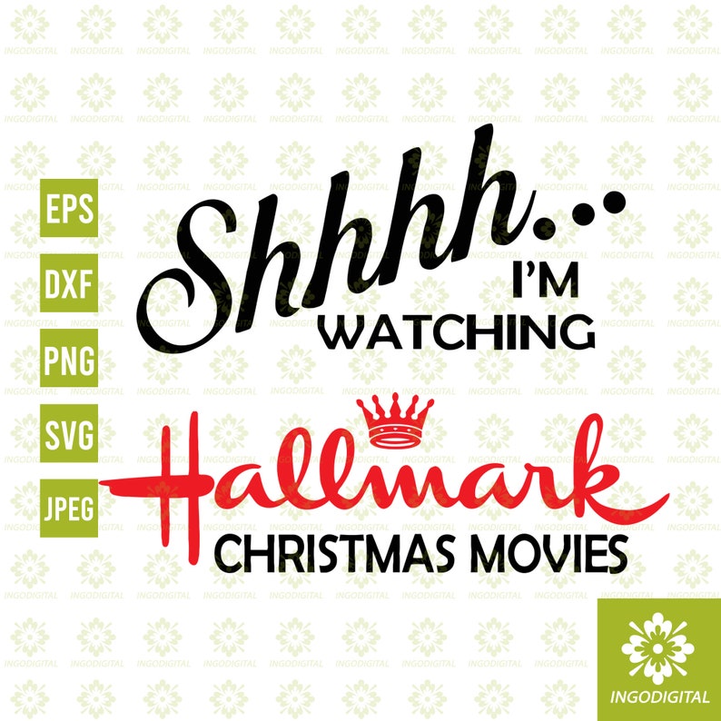 Download I'm Watching Hallmark Christmas movie SVG Hallmark SVG | Etsy