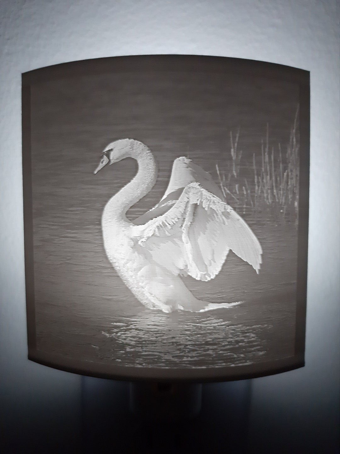 Swan Night Light Swan Lake Gift Lake House Decor Etsy