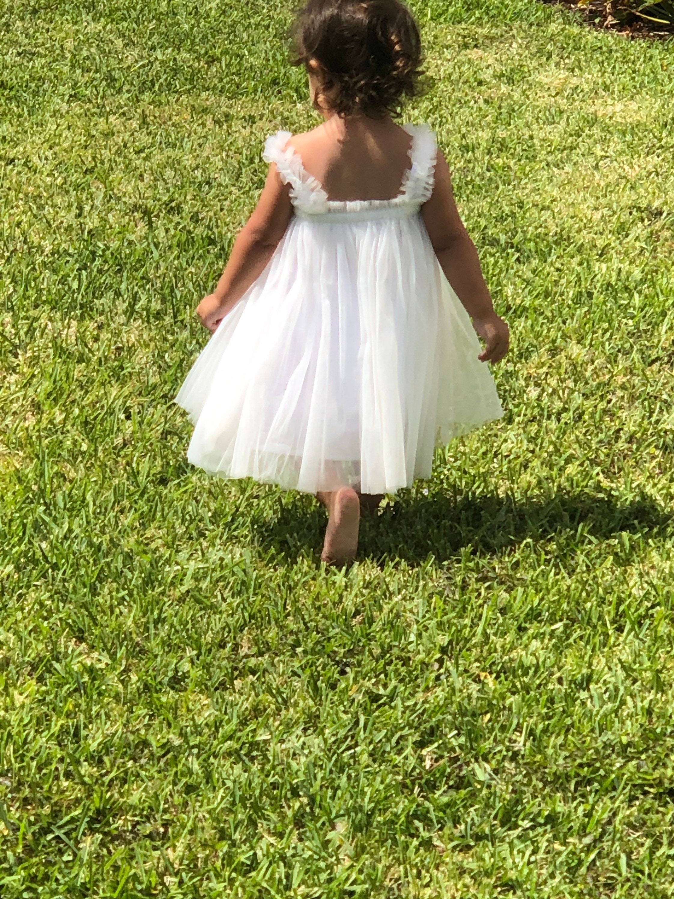 White Baby Dress Baby Tulle Dress Baby Dress Toddler Dress Etsy