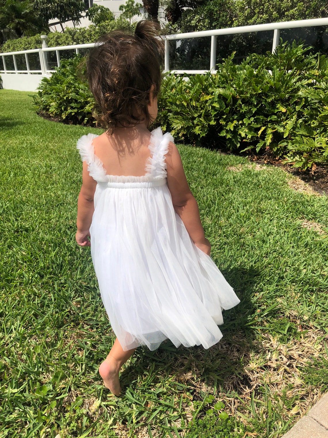 White Baby Dress Baby Tulle Dress Baby Dress Toddler Dress Etsy