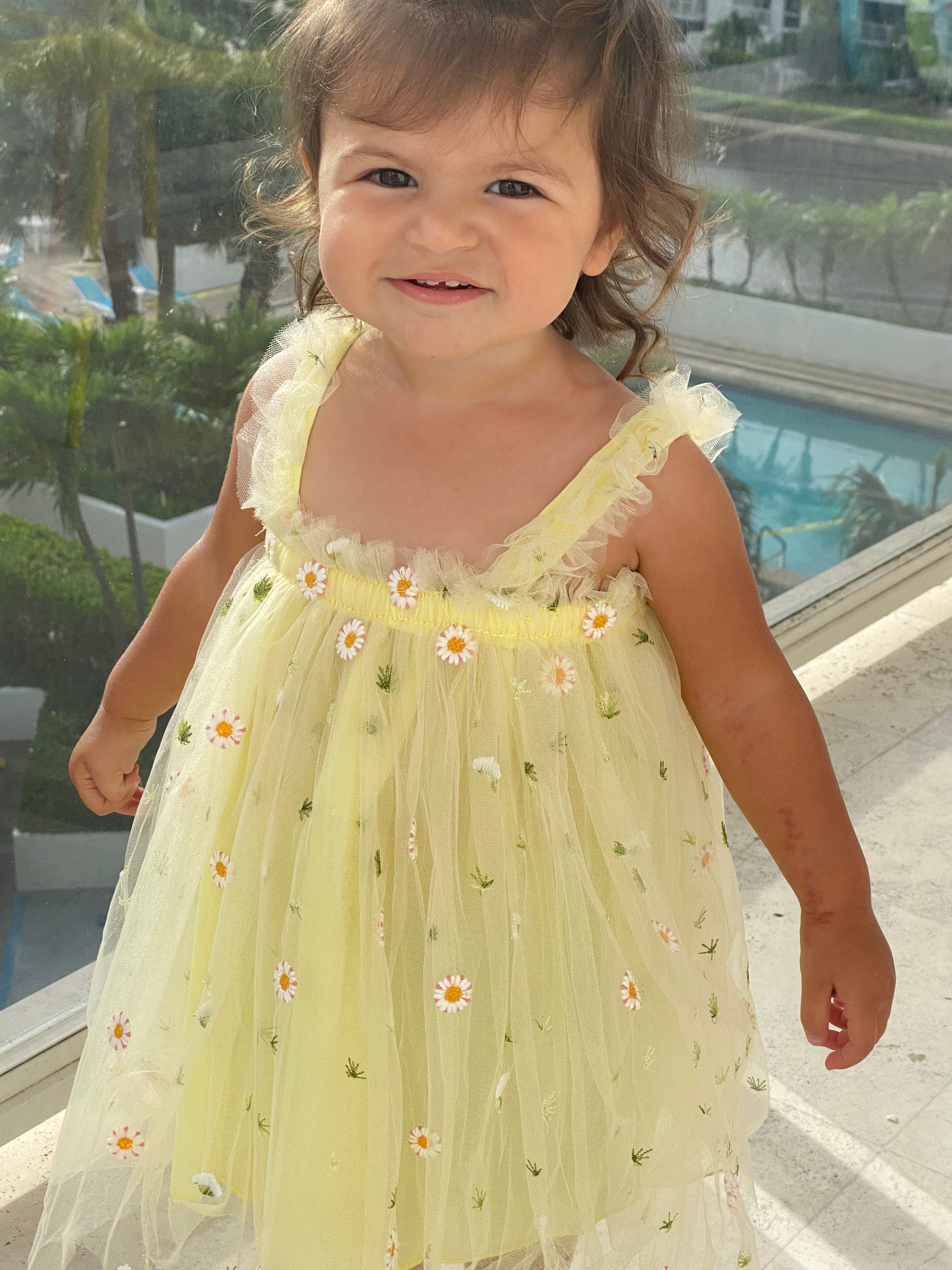 Yellow Toddler Tulle Dress Toddler Party Dress Baby Dress Etsy