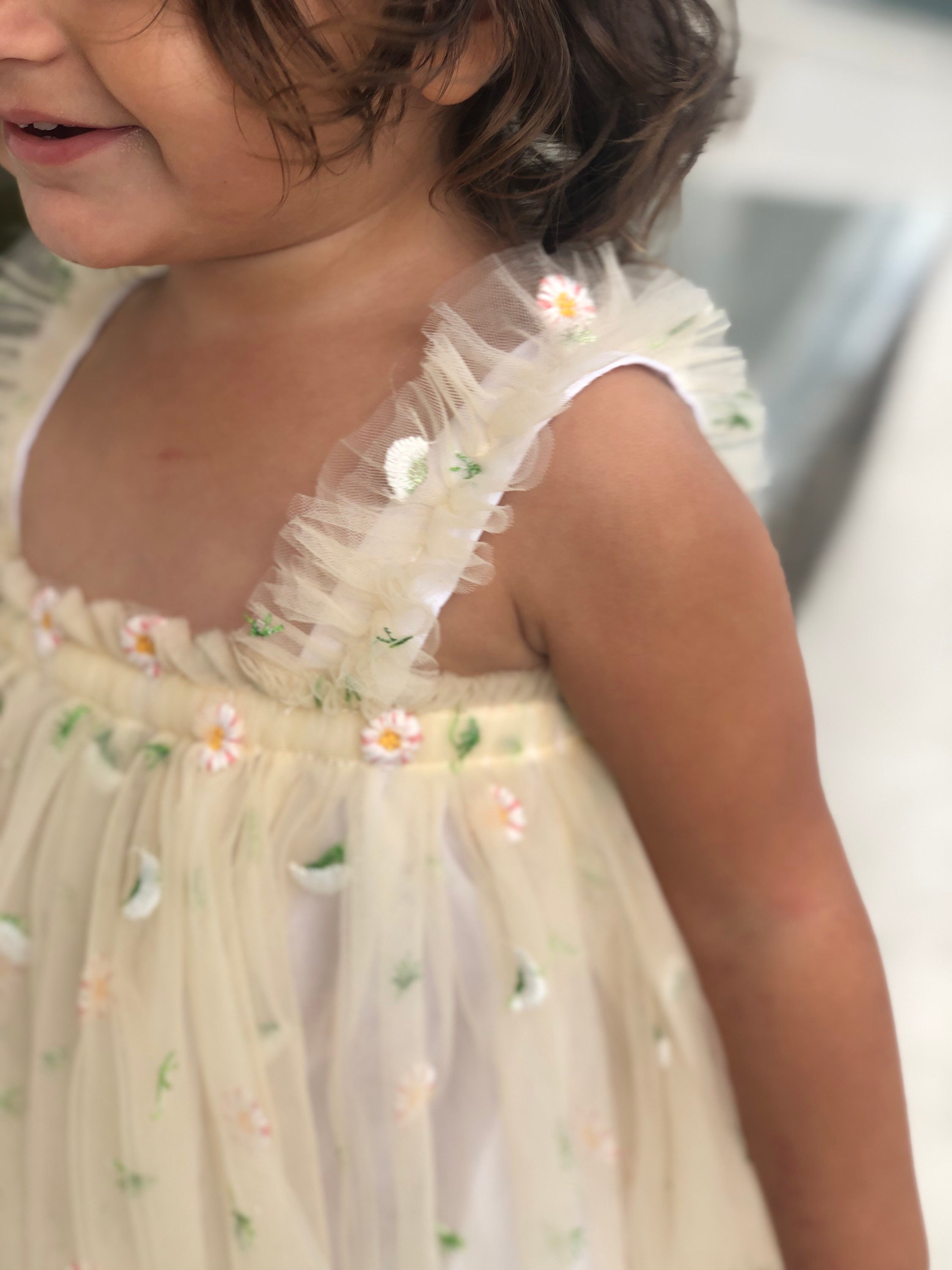 Cream Toddler Tulle Dress Toddler Party Dress Baby Dress Etsy