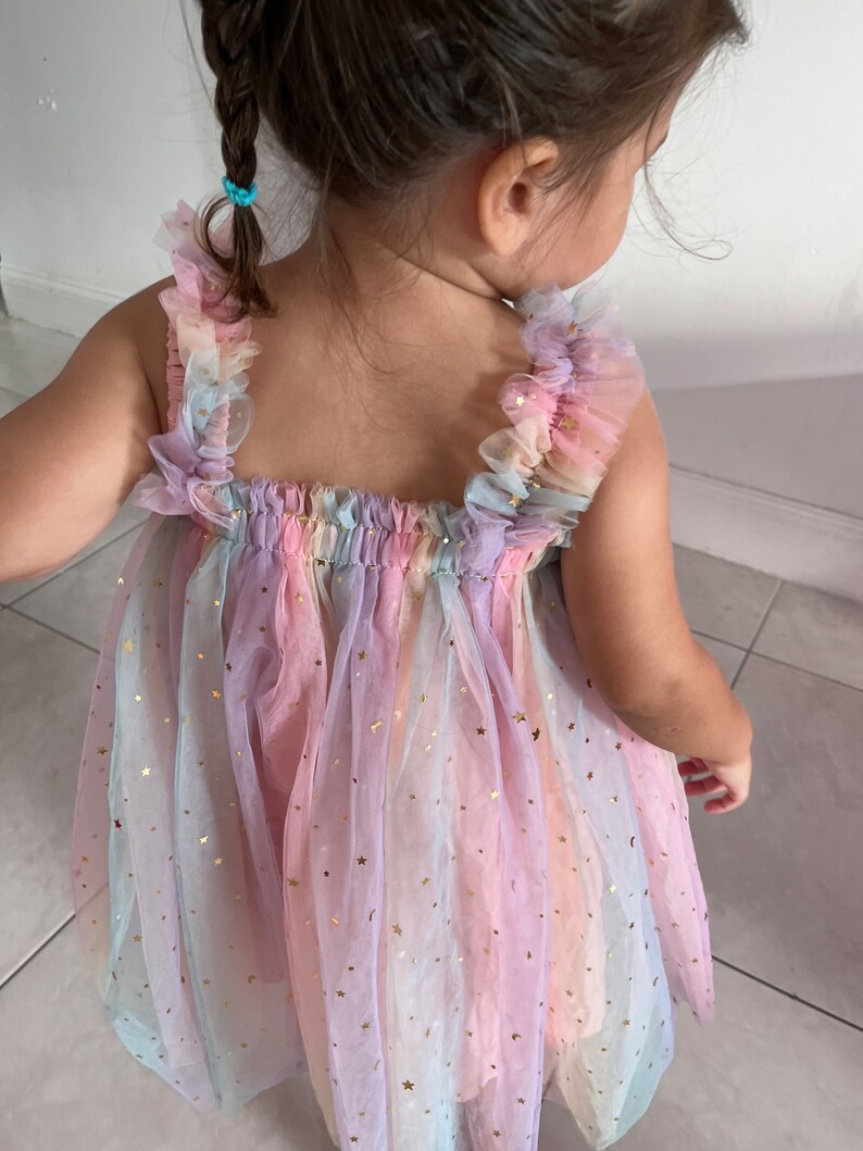 NEW Pink Pastel Rainbow Tulle Dress Baby Tulle Dress Etsy