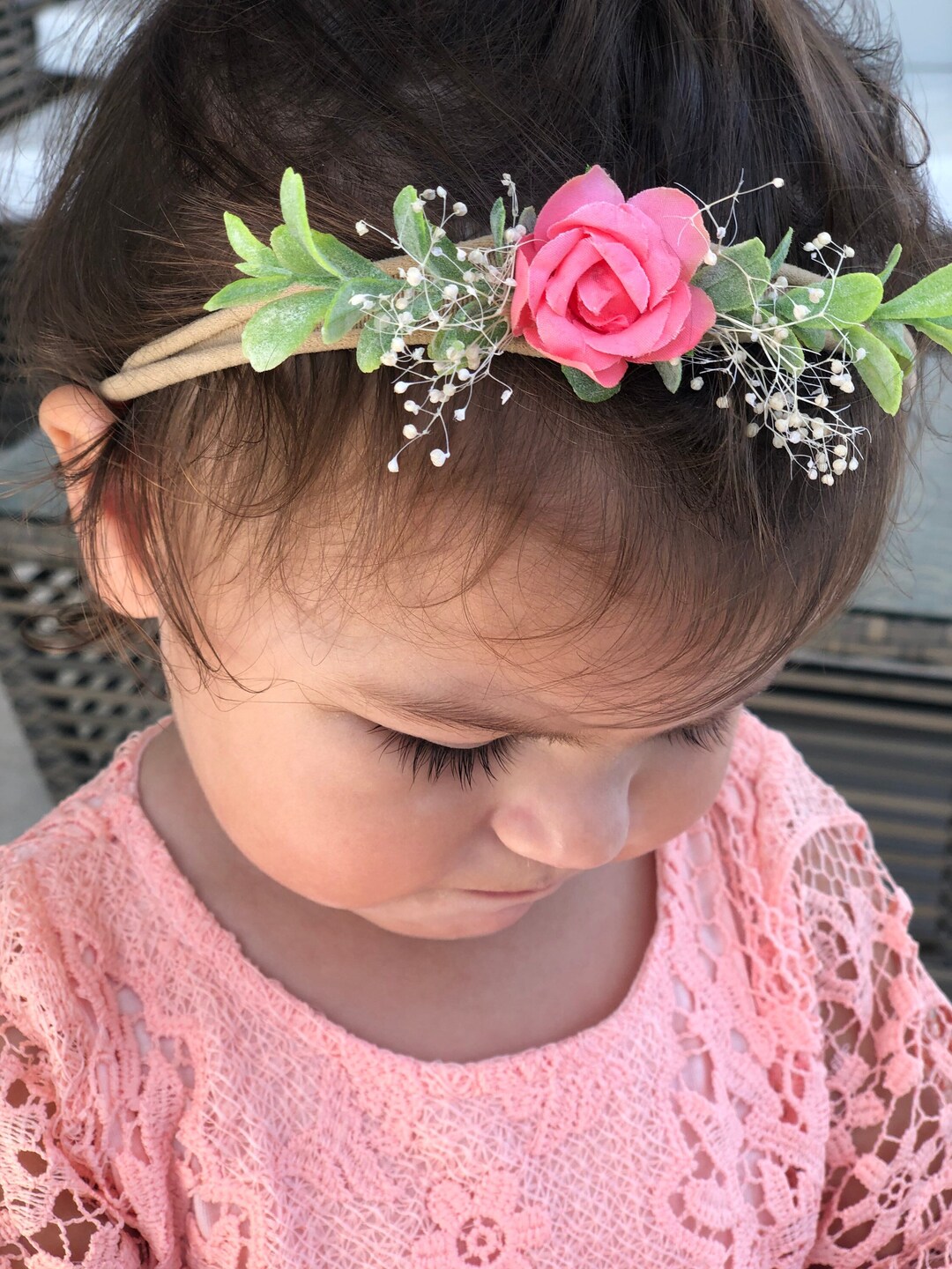 Baby Headband Baby Flower Crown Toddler Flower Crown Etsy