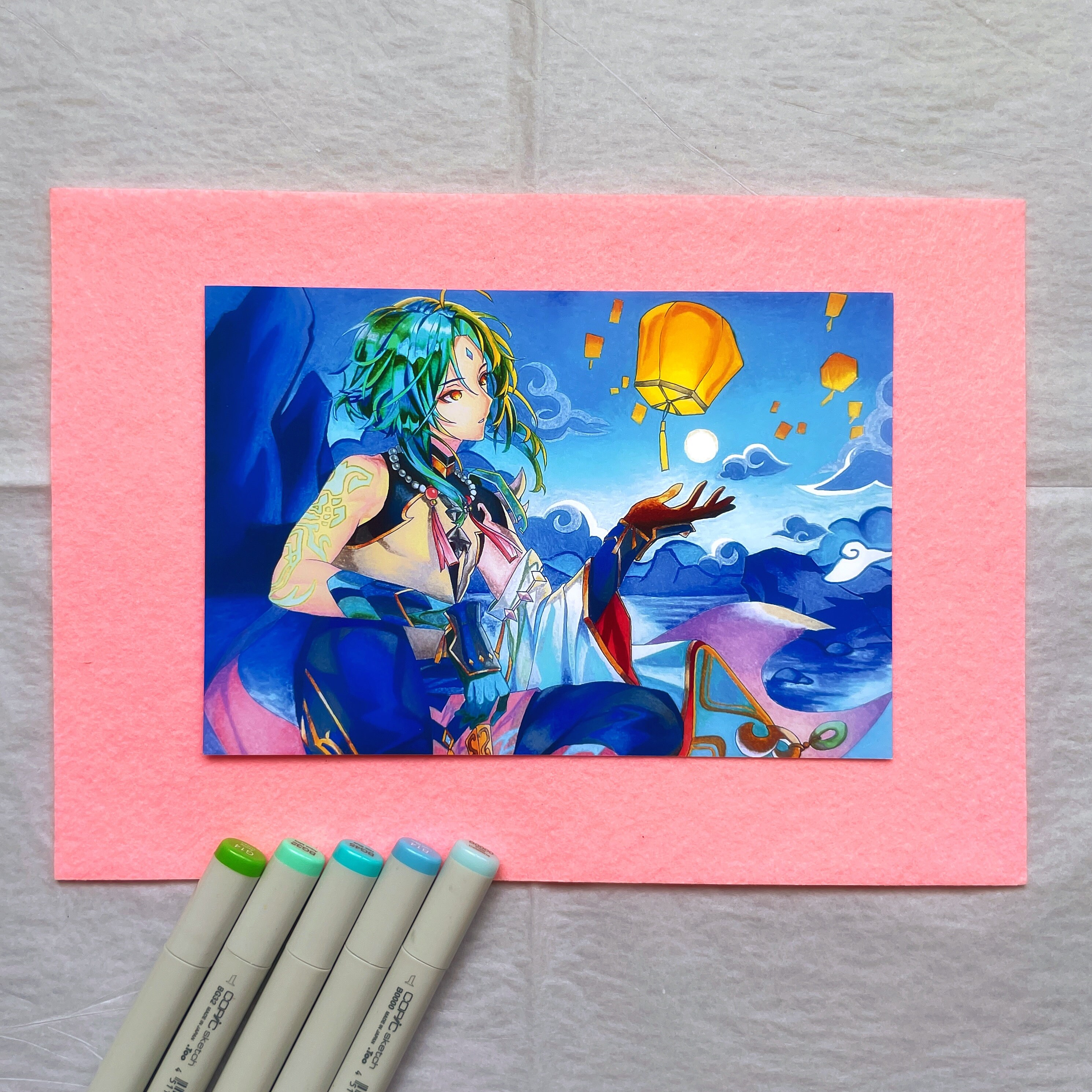 Xiao Genshin Impact Art Print Fanart Hand-drawn - Etsy